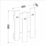 Nix Wave Hanger white antique color 45x3.5x66m - Image 4