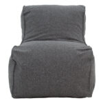 Lara  bean bag-lounger fabric in gray color - Image 2
