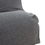 Lara  bean bag-lounger fabric in gray color - Image 5