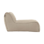 Lara bean bag-lounger fabric in beige color - Image 3