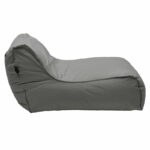 Leandro waterproof bean bag-lounger in dark grey color - Image 2
