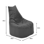Pouf armchair Norm PRO 100% waterproof light blue - Слика 4