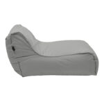 Leandro 100% waterproof bean bag-lounger in dark grey color 105x110x60cm - Image 3