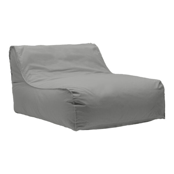 Leandro 100% waterproof bean bag-lounger in dark grey color 105x110x60cm