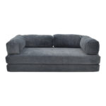 2-seater Perdian fabric in grey color - Image 3