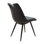 Chair Nely metal dark grey pu black - Слика 2