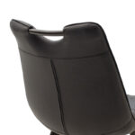 Chair Nely metal dark grey pu black - Слика 5