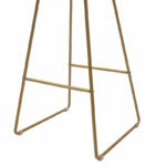 Seth bar stool golden metal wire with white pvc cushion - Слика 6