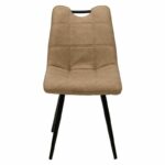 Chair Nely PU beige antique-black leg - Image 3