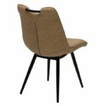 Chair Nely PU beige antique-black leg - Image 4