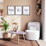 Coffee table HAMILTON grey cement-natural  98x60x38cm - Image 2