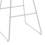 Seth bar stool white metal wire with white pvc cushion - Слика 6