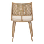 Giulia chair pe rattan fabric beige-metal natural 49x52x80cm - Image 5
