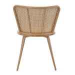 Daniele chair pe rattan beige-fabric beige-metal natural 46.5x57.5x77.5cm - Слика 5