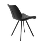 Chair Sabia velvet black-black metal leg 46x55x80cm - Слика 2