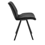 Chair Sabia velvet black-black metal leg 46x55x80cm - Слика 4