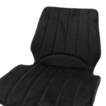 Chair Sabia velvet black-black metal leg 46x55x80cm - Слика 5