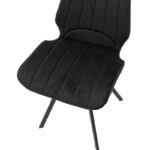 Chair Sabia velvet black-black metal leg 46x55x80cm - Слика 6