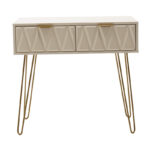 Console Isla in white painting - golden color 80x39x74cm - Слика 3