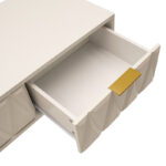 Console Isla in white painting - golden color 80x39x74cm - Слика 4