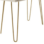 Console Isla in white painting - golden color 80x39x74cm - Слика 6