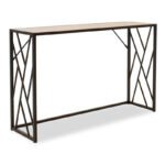 Console Ivy in walnut - black color 120x35x75cm