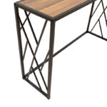 Console Ivy in walnut - black color 120x35x75cm - Image 4
