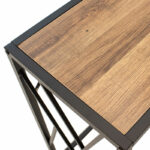 Console Ivy in walnut - black color 120x35x75cm - Image 5