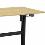 Height adjustable work desk with Karla sonoma-black 120x60x72/115cm - Слика 3