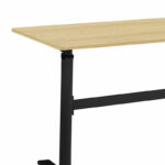 Height adjustable work desk with Karla sonoma-black 120x60x72/115cm - Слика 4