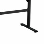 Height adjustable work desk with Karla sonoma-black 120x60x72/115cm - Слика 5