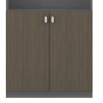 Bookcase professional Denith dark grey 80x40x200cm - Слика 4