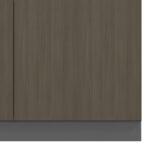 Low cabinet  professional Denith dark grey-walnut 80x40x80cm - Слика 4