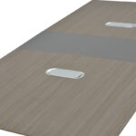 Meeting table professional Denith dark grey-walnut 240x120x75cm - Слика 3