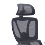 Office manager chair Aish fabric mesh black 64x66x130cm - Image 5