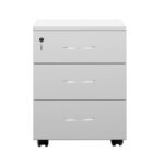 Mobile drawer Amazon white melamine 39x47x52.5cm - Image 2