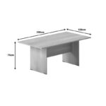 Conference table Amazon in oak shade 200x100x75cm - Слика 3