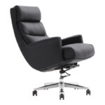 Manager's office chair Nagal PU in black color 71x73x117-123cm - Слика 4