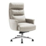 Manager's office chair Nagal PU in beige color 71x73x117-123cm