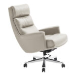 Manager's office chair Nagal PU in beige color 71x73x117-123cm - Image 4
