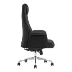 Manager's office chair Rekter PU in black color 77x65x119-127cm - Слика 4