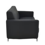Two seater sofa Sidica I PU in black color 135x78x83cm - Слика 3