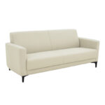 Тросед Сидика PU во беж боја 185x82x81 см