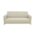 Two seater sofa Sidica I PU in beige color 135x82x81cm - Image 2
