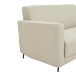 Two seater sofa Sidica I PU in beige color 135x82x81cm - Image 5