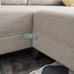 Versatile corner sofa-bed PWF-0536 cream fabric 300x202x78cm - Слика 6