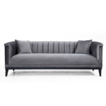 Тросед PWF-0541 антрацит кадифе 255x89x79см