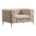 Фотелја PWF-0579 ткаенина екру 108x90x70см