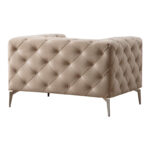 Armchair PWF-0579 fabric ecru 108x90x70cm - Image 3