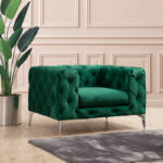 Armchair PWF-0579 fabric green 108x90x70cm - Слика 2
